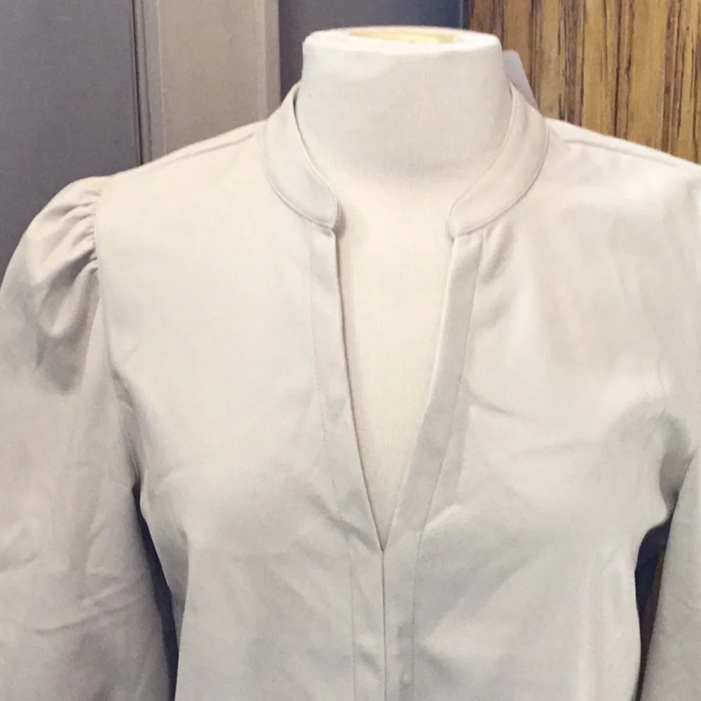 NWT EVEREVE Ryann fFaux Leather Top - Picture 2 of 6